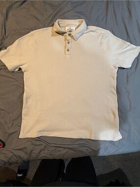 RAINFOREST Light Beige Waffle Polo Shirt